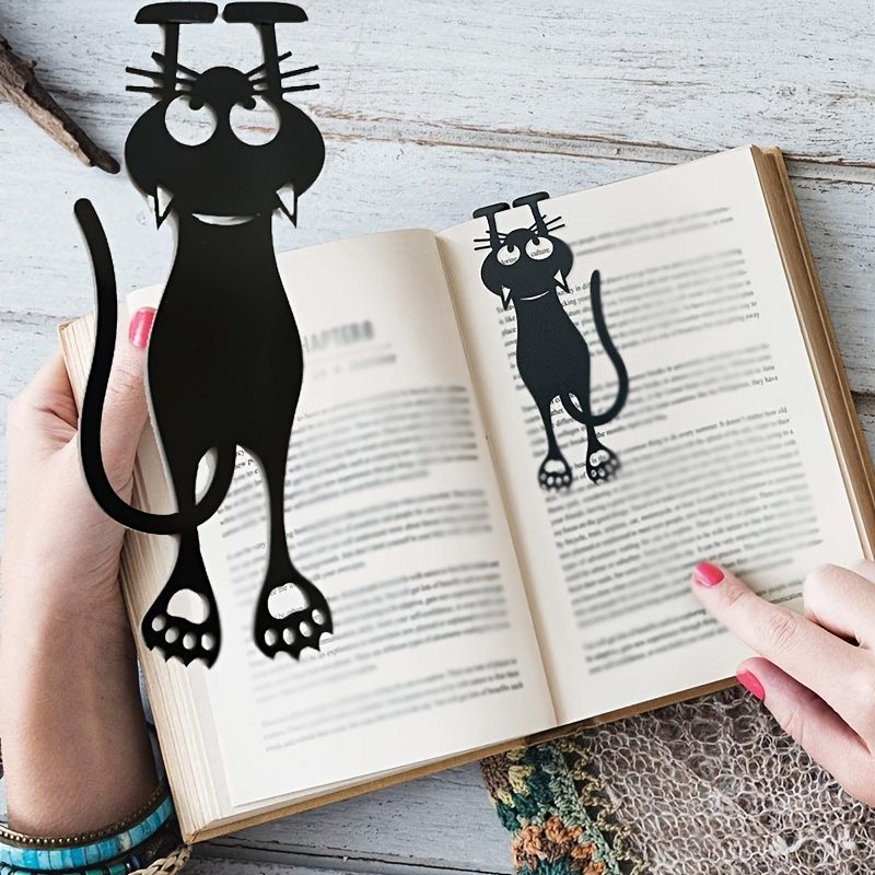 3pcs Curious Cat Bookmark Cutout Bookmark Cute Cat Paws Locate Reading Progress Cat Bookmarks 3D Funny Cat Bookmark For Book Lovers
