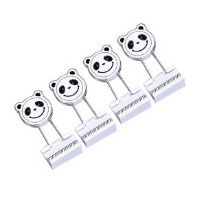 8 Pcs Metal Binder Clips/Paper Clips/Binders Panda Pattern Office Accessories
