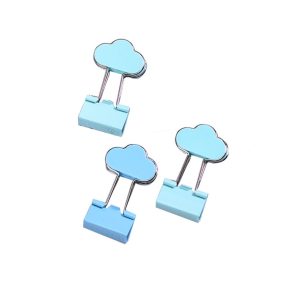 8 Pcs Metal Binder Clips/Paper Clips/Binders Cloud Shape Office Desk Accessories