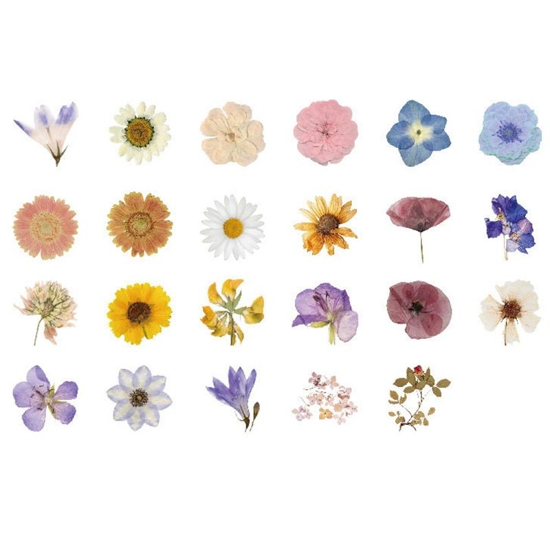 46 Pieces Per Set Sumflower Autumn Flower Sticker Diy Scrapbooking Diary Planner Decoration Sticker Album