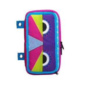 The P-Pod Monster Pencil Pouch In Binder 3 ring Binder Pen Case- Pea Green